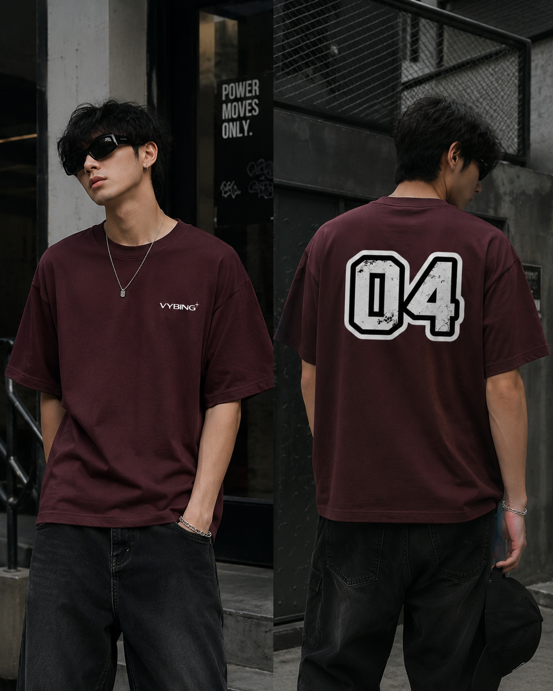 Number 04 F&B Oversized Tee- FOR HIM