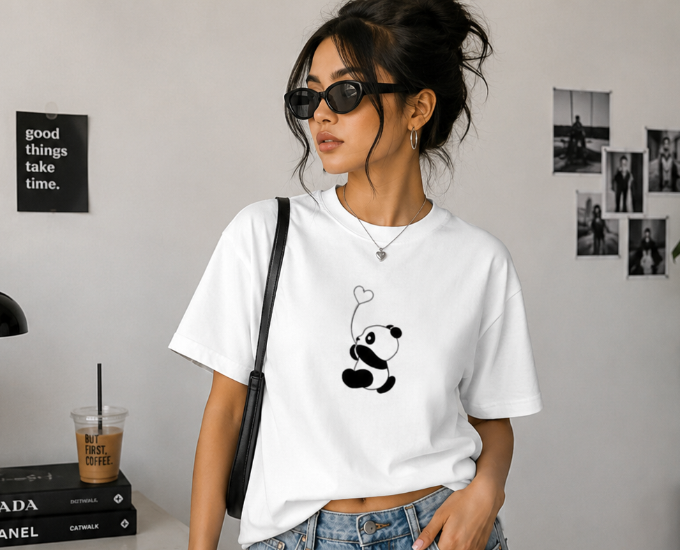 Panda Basic Tee- For Her