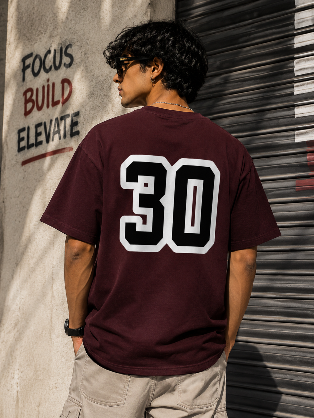 Number 30 F&B Oversized Tee- For Him