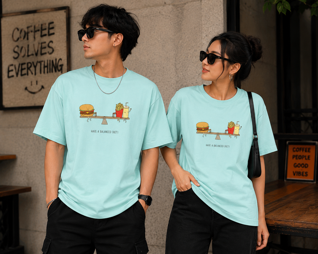 Have A Balanced Diet Classic Crew Tee- UNISEX
