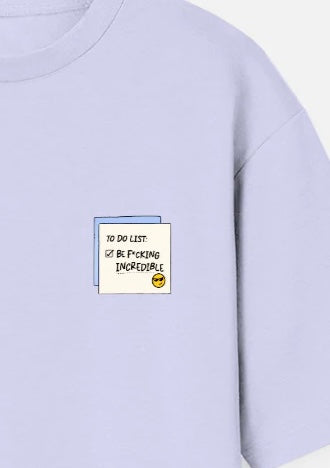 To Do List Oversized Tee- For Her