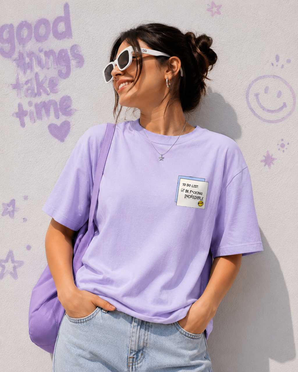To Do List Oversized Tee- For Her