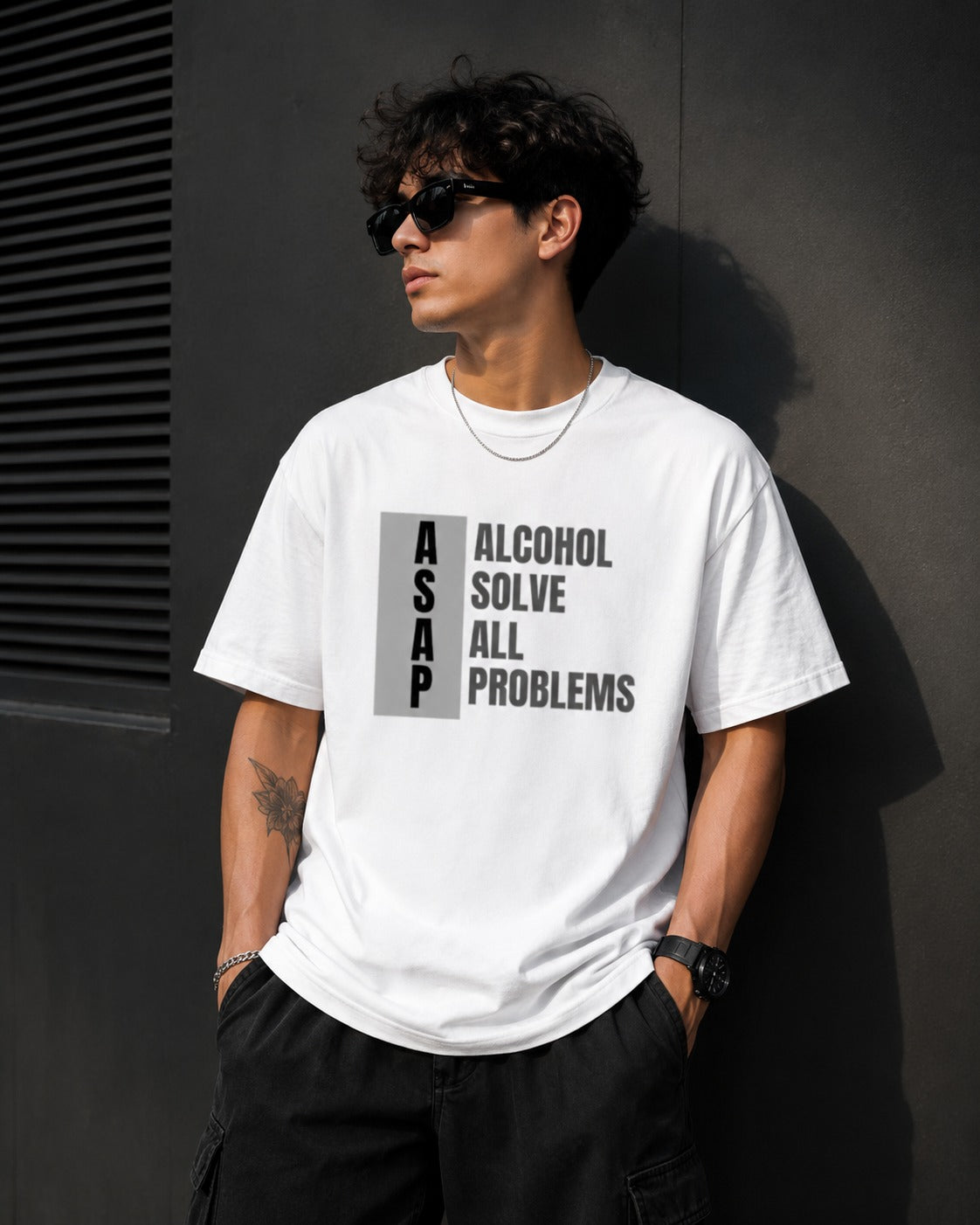 ASAP Oversized Tee Grey- FOR HIM