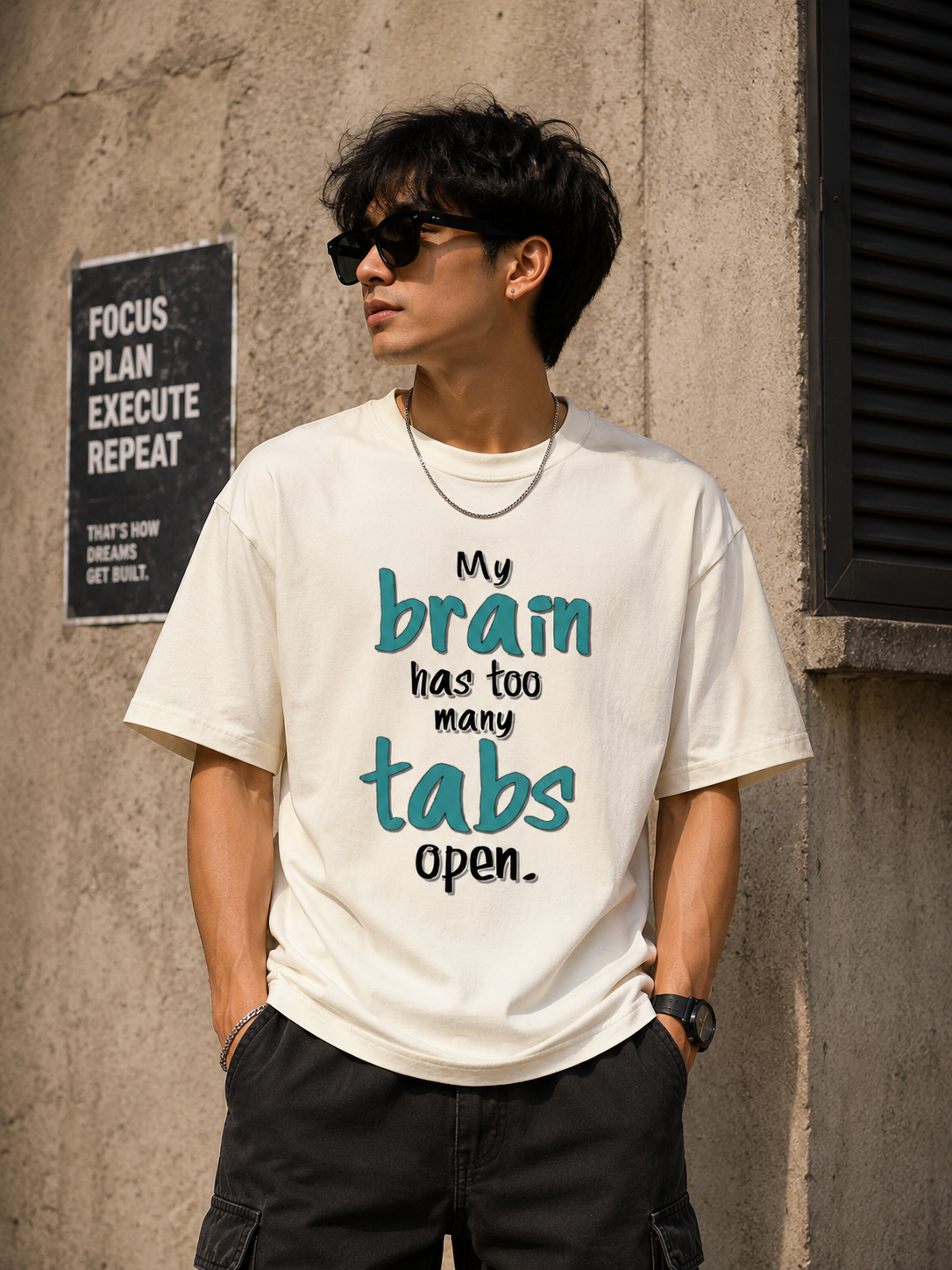 Brain Tabs Classic Crew Tee- UNISEX