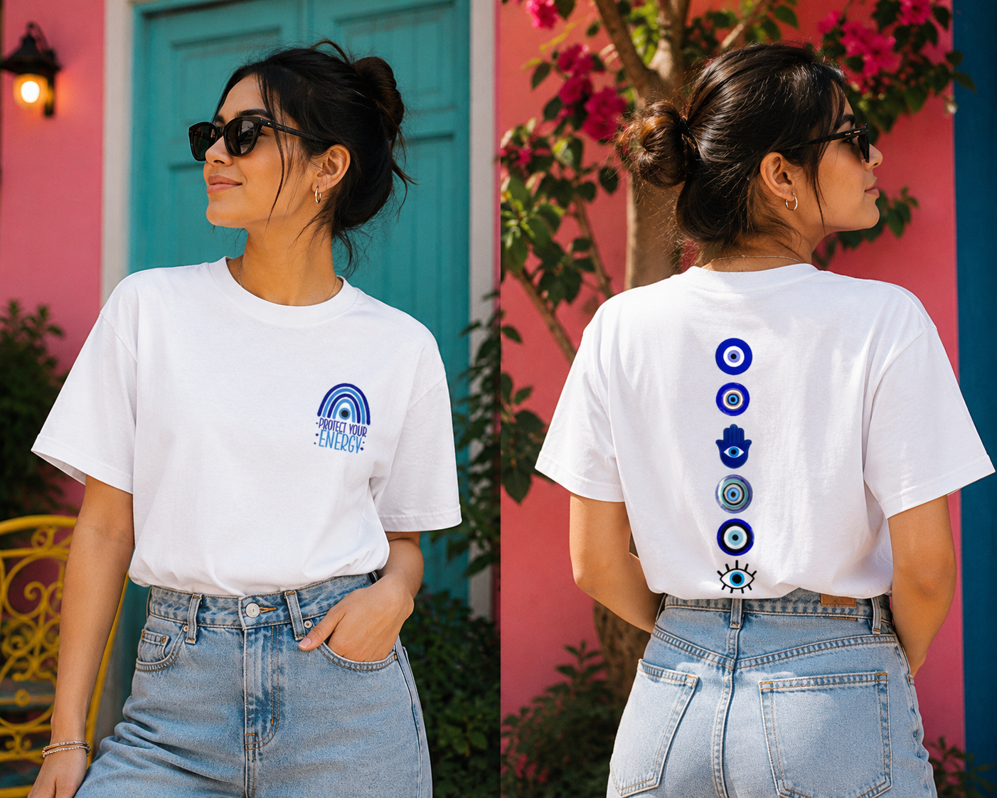 Evil Eye F&B Oversized Tee- For Her