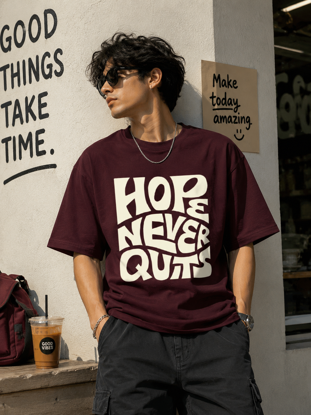 HOPE Oversized Tee- UNISEX