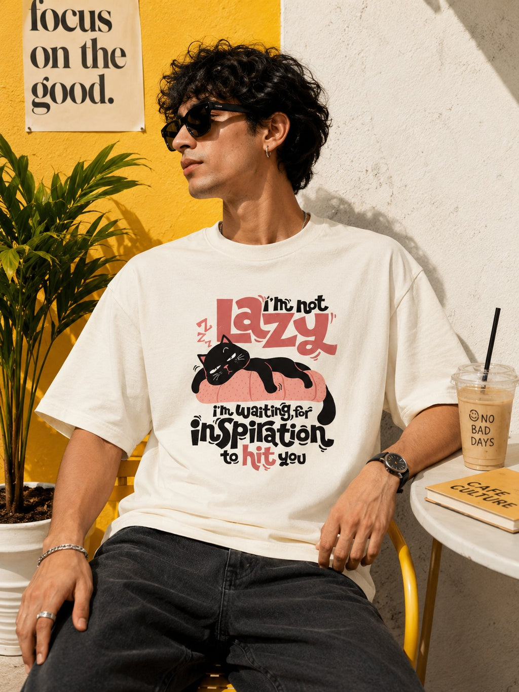Lazy Cat  Inspiration Classic Crew Tee- UNISEX