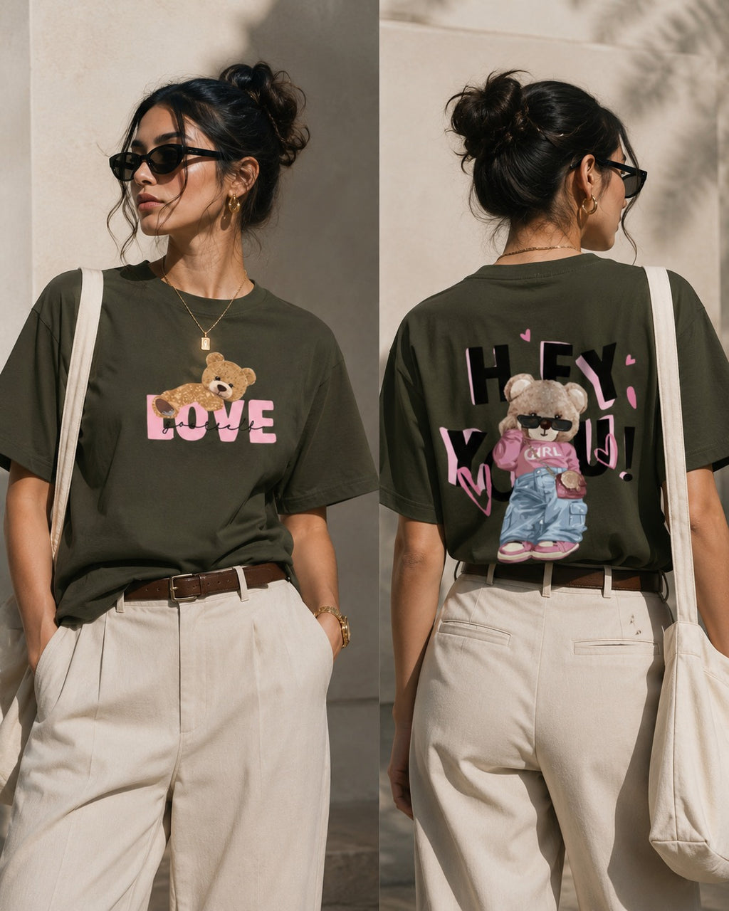 Teddy F&B Oversized Tee- FOR HER