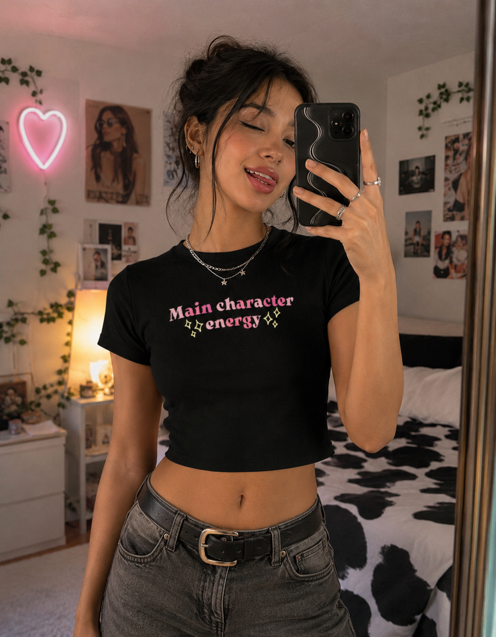 Main Character Energy Crop Tee- FOR HER